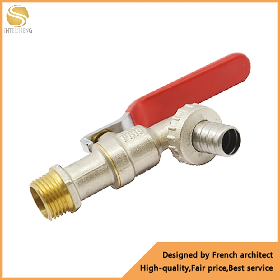 Top Sell in Wall Cold Water Nozzle Nickel Plated Cock Washing Machine Bibcock Tap