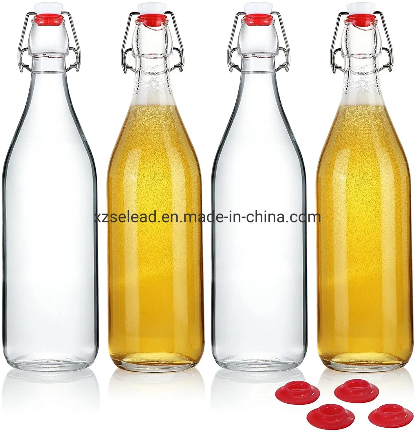 Flip Top Cooking Oil Round Glass Bottle Swing Top 60ml 100ml 250ml 500ml 750ml 1000ml