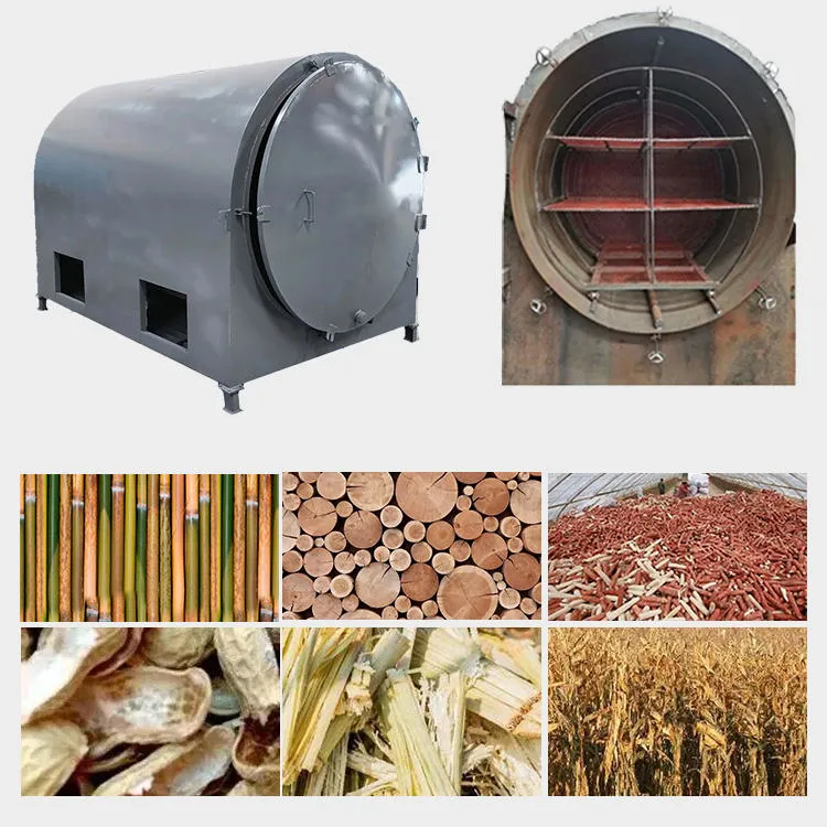 Carbonization Furnace for Carbonizing Pini Kay Wood Briquettes