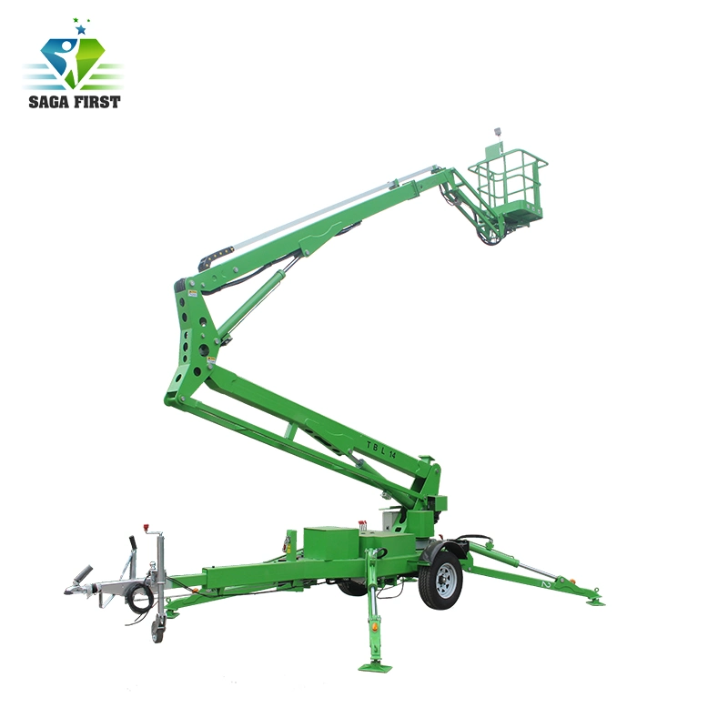 10-16m Aerial Work Platform Trailer Telescopic Articulated Spider Lift