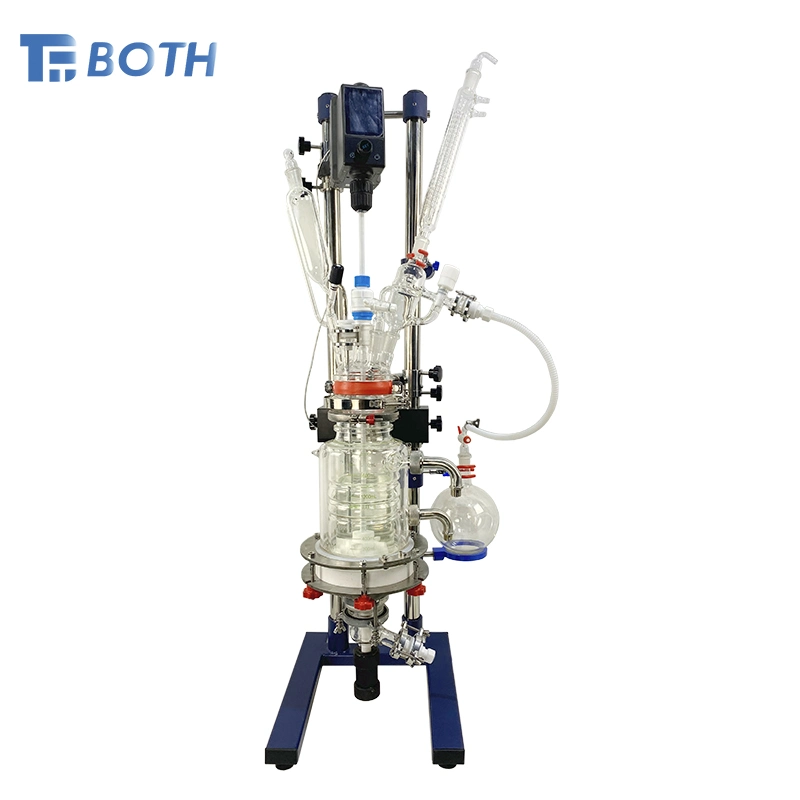 Customized Chemical Lab Small 2L Filter Glass Reactor Crystallization Glass Reactor