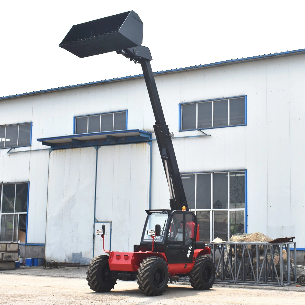 Chinese Brand Mini Telescopic Handler Telehandlers 4X4 Diesel Japanese Yanmar Engine Telescopic Boom Forklift 3ton 7m EPA 4 Euro 5 Engine Telehandler for Sale