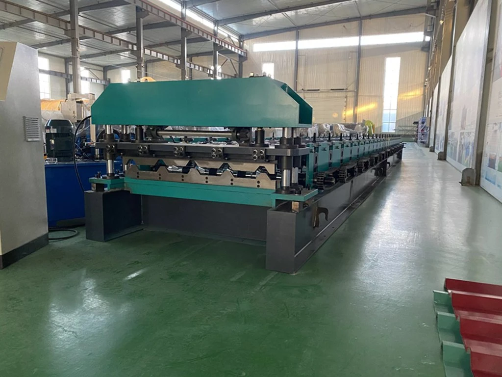 Simple Operate High quality/High cost performance PPGI 750 Profile Trapezoidal Ibr Roof Sheet Press Making Machine Roll Forming Machinery