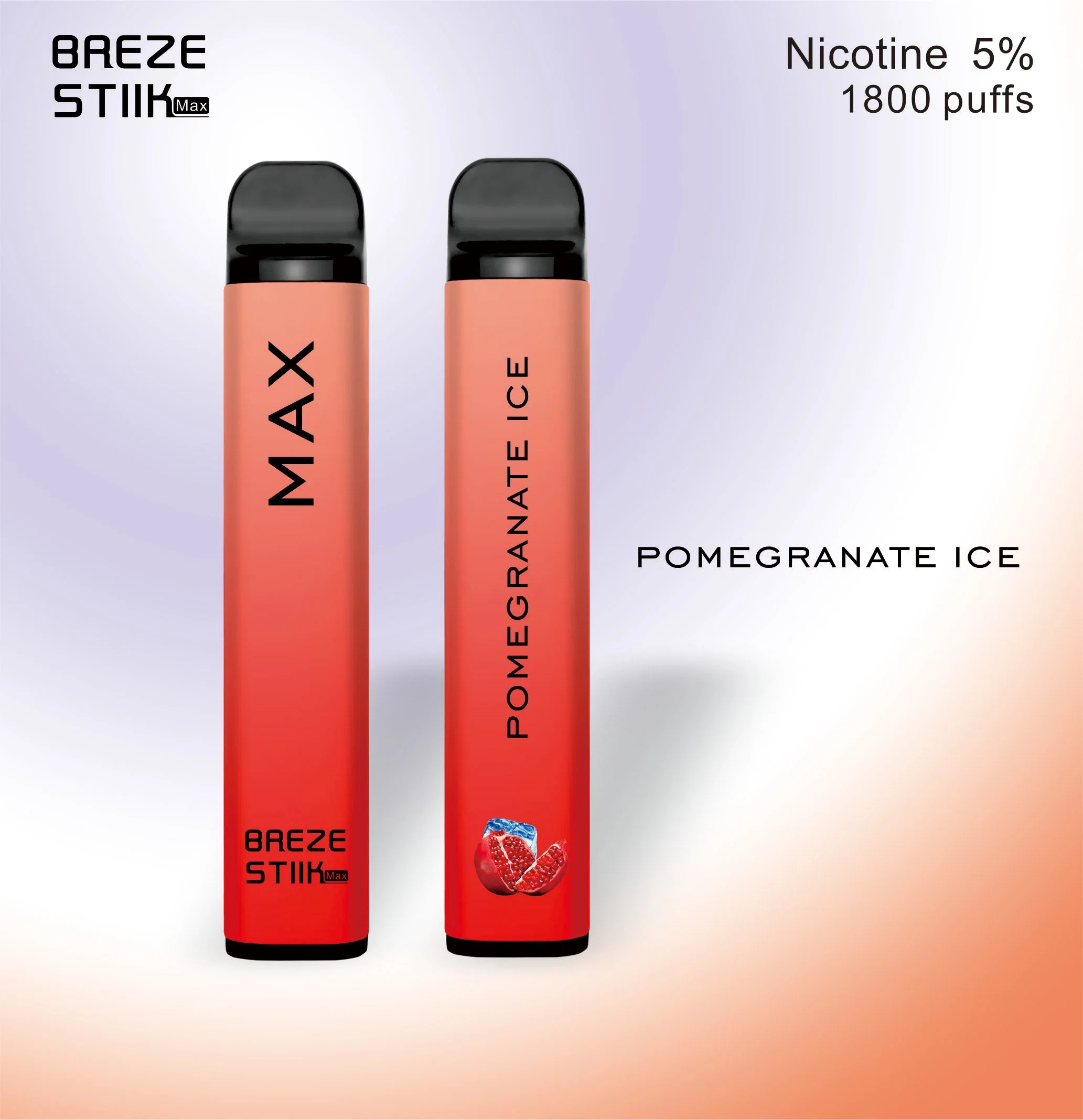 2023 Nuevo estilo 1800 inhalaciones E-Capacidad de 6 ml de zumo de bocanadas de Vape Pen