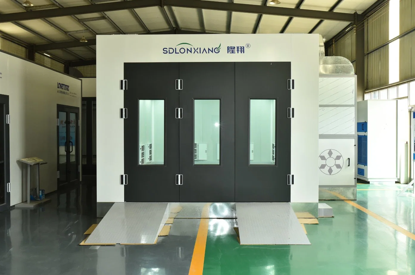 Diesel or Gas or Electrical Heated Auto Semi Downdraft Car Paint Spray Booth Automotive Bake Equipment Spray Booths