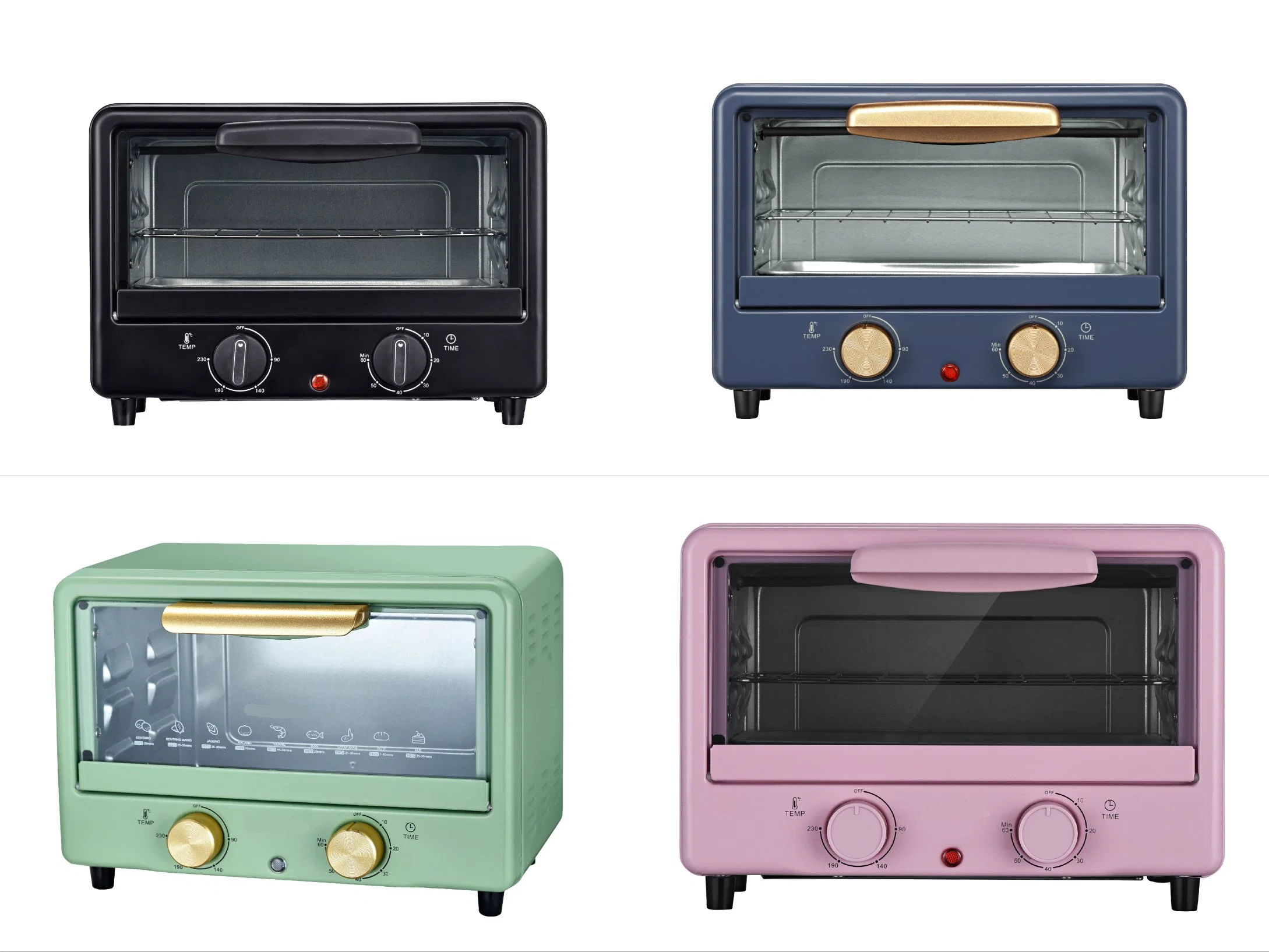 Mini Kitchen 2 Deck Bread Toaster Baking Small Electric Toaster Ovens