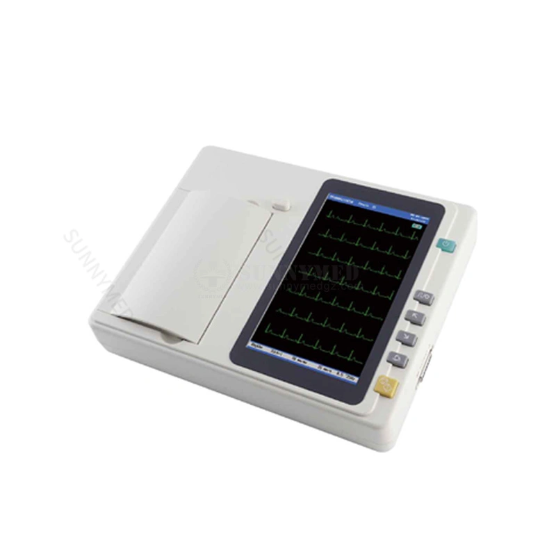 Sy-H006 6 Channel Digital Electrocardiograph Patient Monitor ECG Heart Rate Machine for Hospital