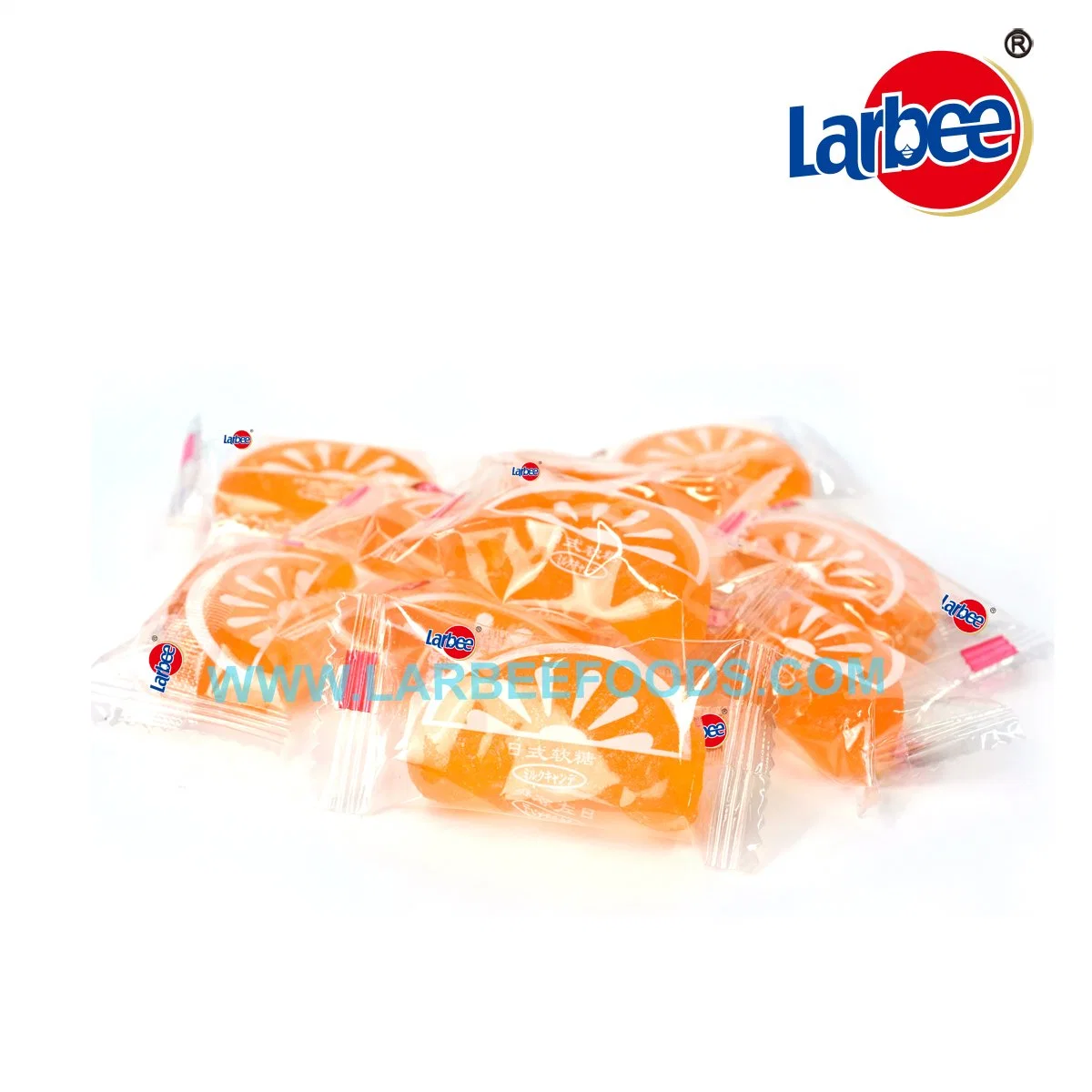 300g orange douce saveur de gomme à mâcher Gomme Candy Larbee Factory