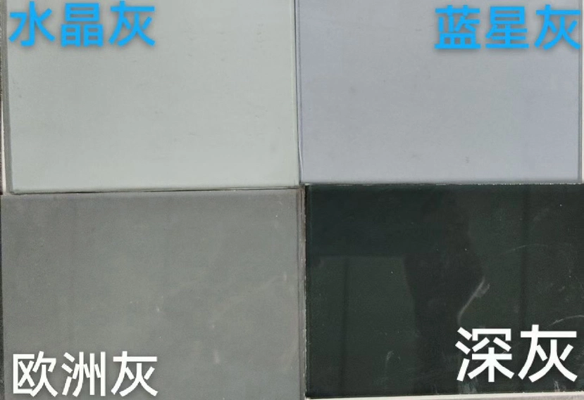 4mm-8mm Tinted Float Glass with Green, Blue, Grey, Bronze, Clear Colors