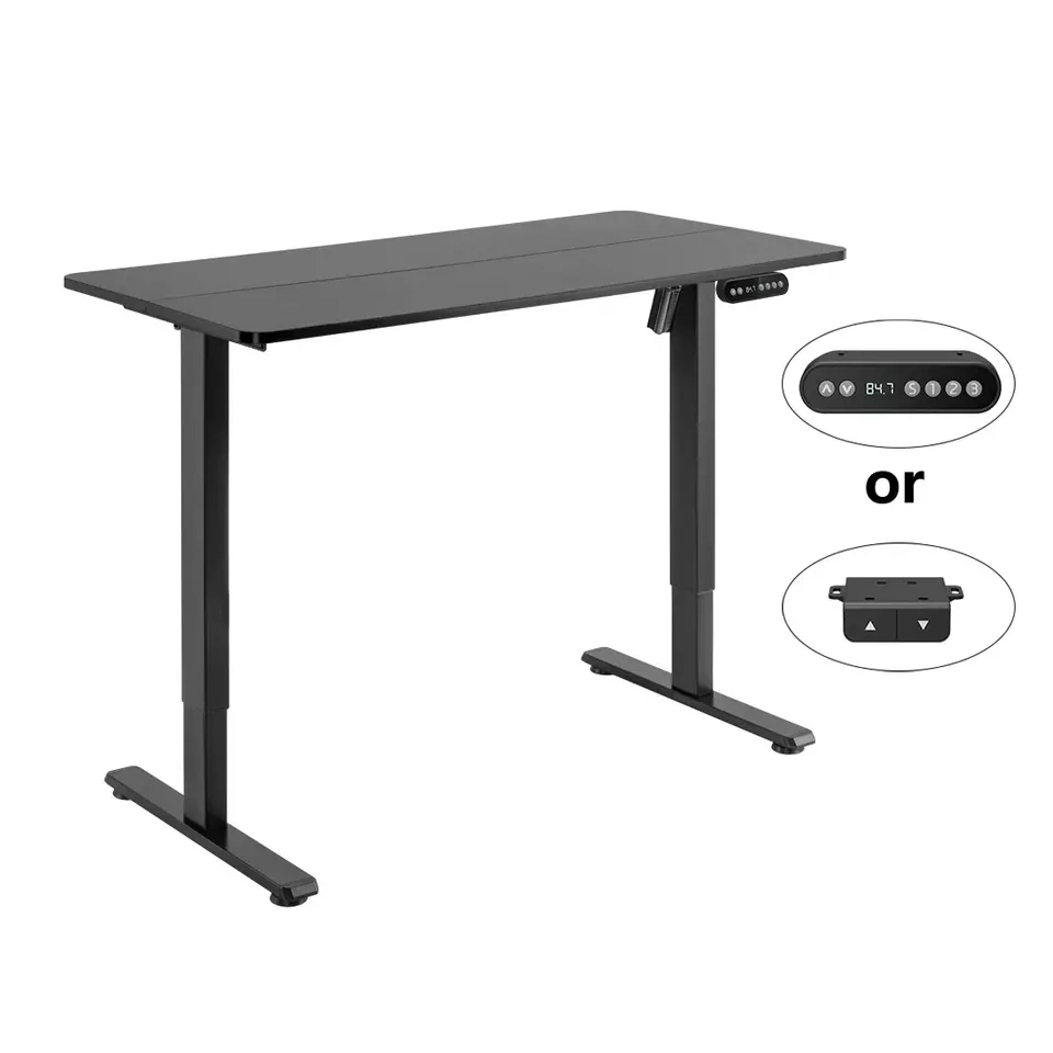 Wholesale/Supplier Factory OEM Quick Install Adjustable Height Black Sit Stand up Economy Electric Gaming Single Motor Standing Office Computer Desk with Splice Board