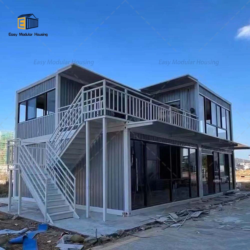 Prefab House China Tiny Aluminium Sunshine Luxury Small Apartment Glass Container House estrutura de aço japonês