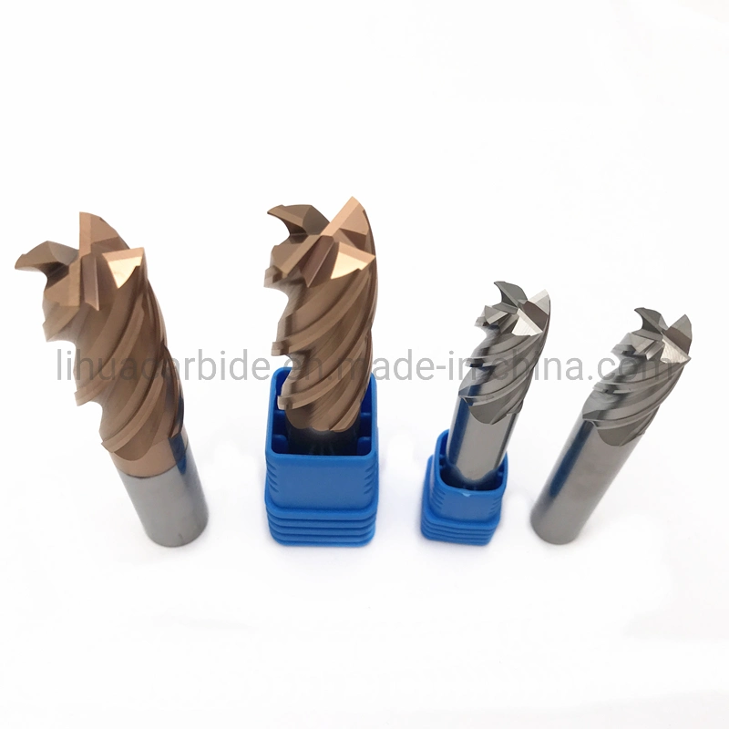 Cemented Carbide Uncoated 4-Flutes Milling Cutter for Aluminum