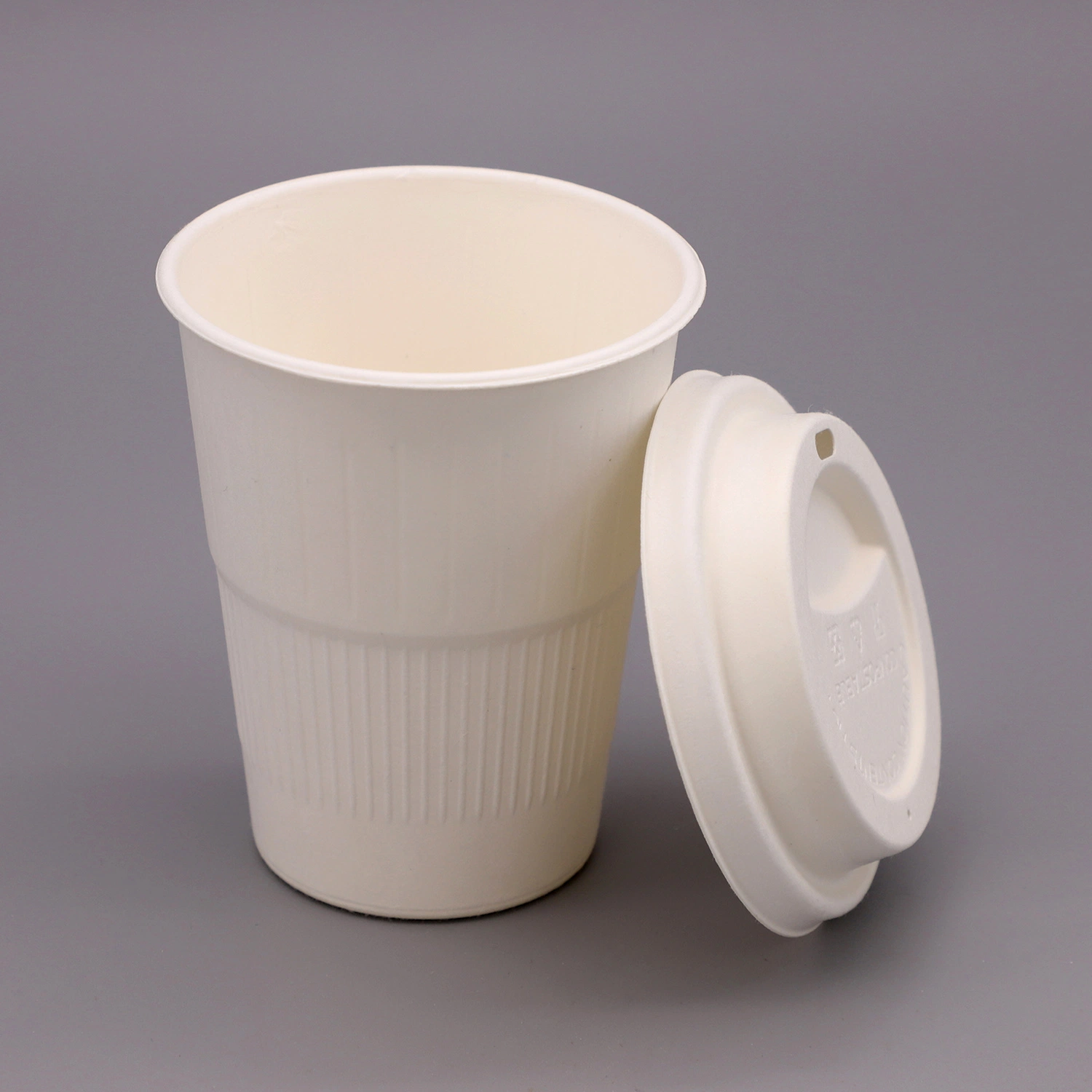 Papel biodegradables de bagazo de la tapa de taza de café