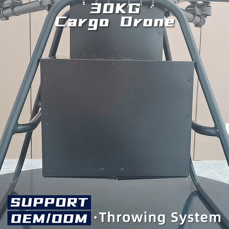 Resistencia a viento de gran resistencia a la carga pesada 30kg carga útil Drone Industrial para Transporte de carga de entrega