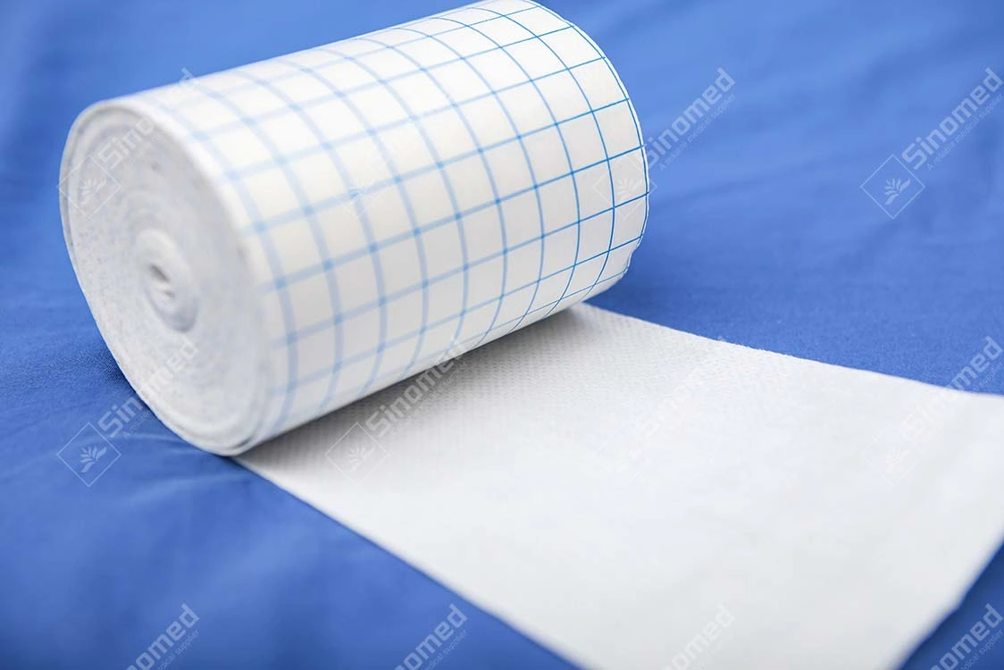 Fixer le rouleau de tissu Non-Woven médical du sparadrap chirurgical Pansement non tissé blanc Roll