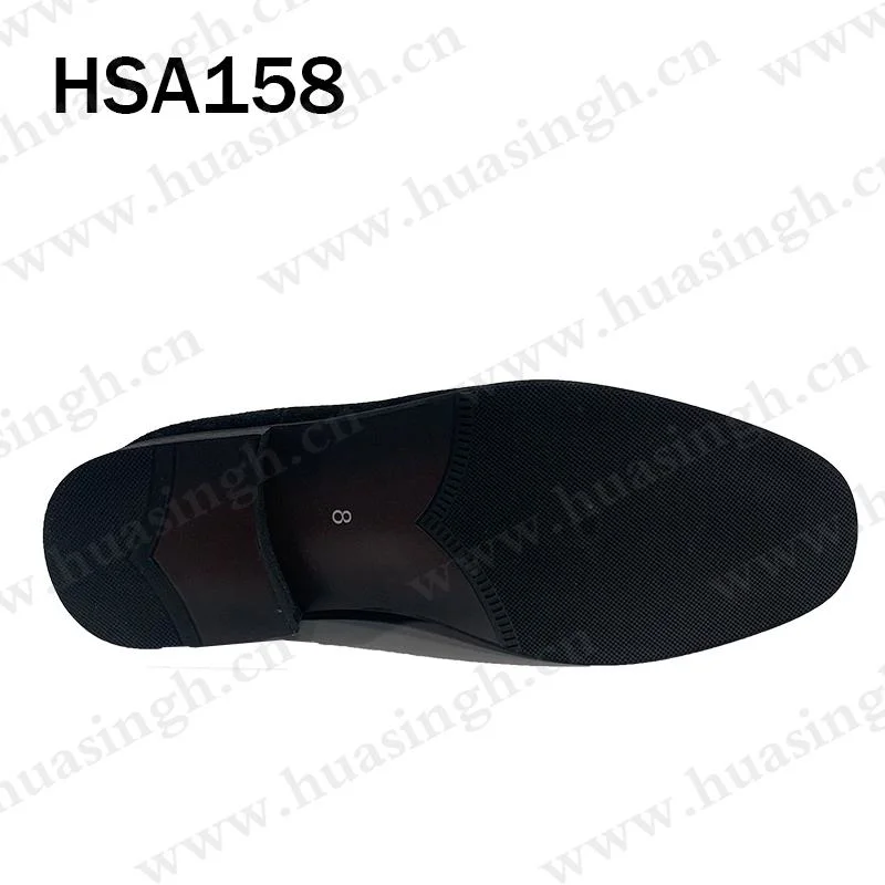 Lxg, Black Officer Dress Shoes with Elastic Belt Simple Middle-Cut Pull-on Full Leather Business Wedding Shoes Hsa157