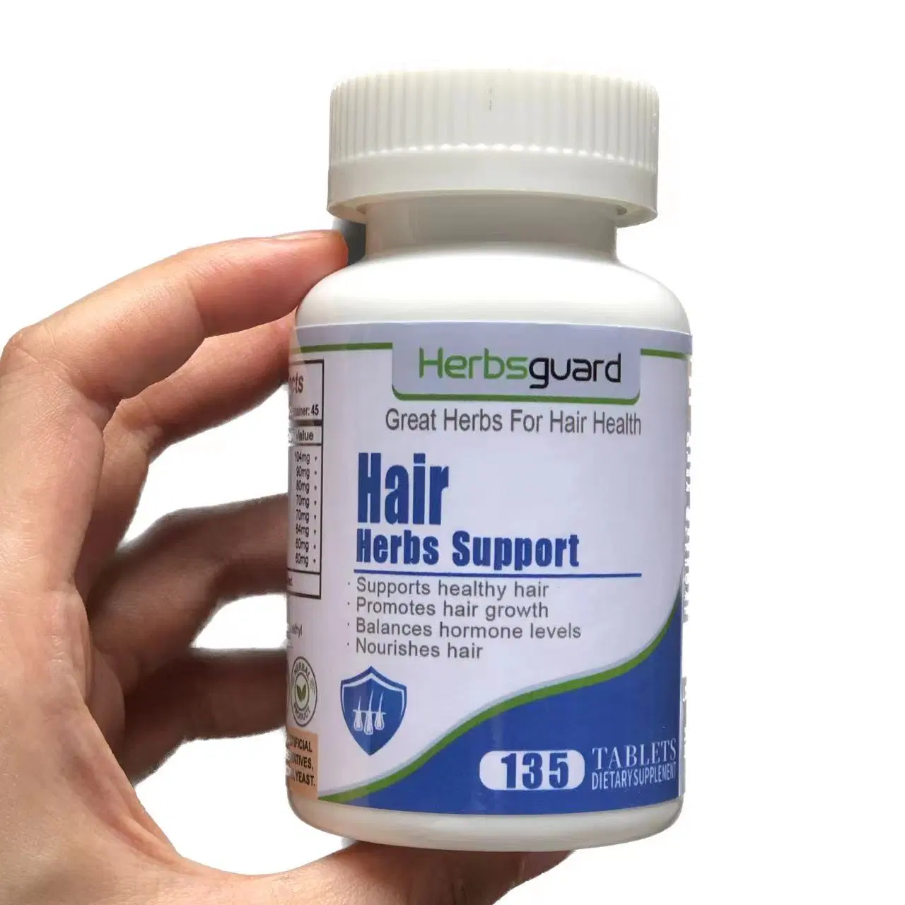 Reponishe Nutrición basada en Extractos herbarios Natural Hair Health Food