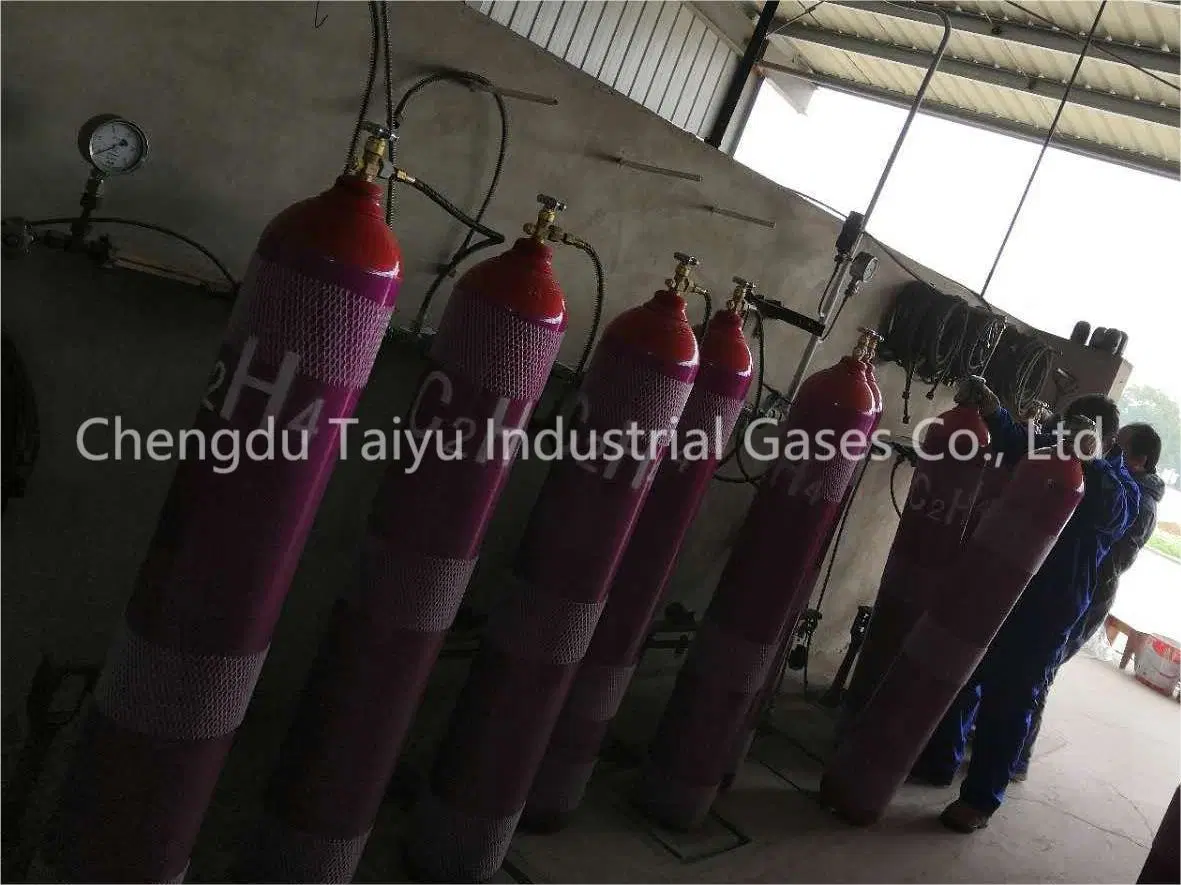 Stock Cylinder 47L Ethylene Cylinder Filling 99.95% Ethylene Gas with Competitive Price