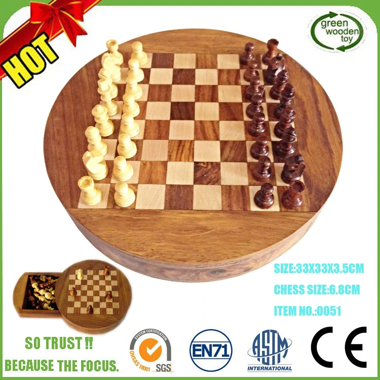 Adult Kids Top Plastic Travel Foldable Wooden Chess Set Board Game