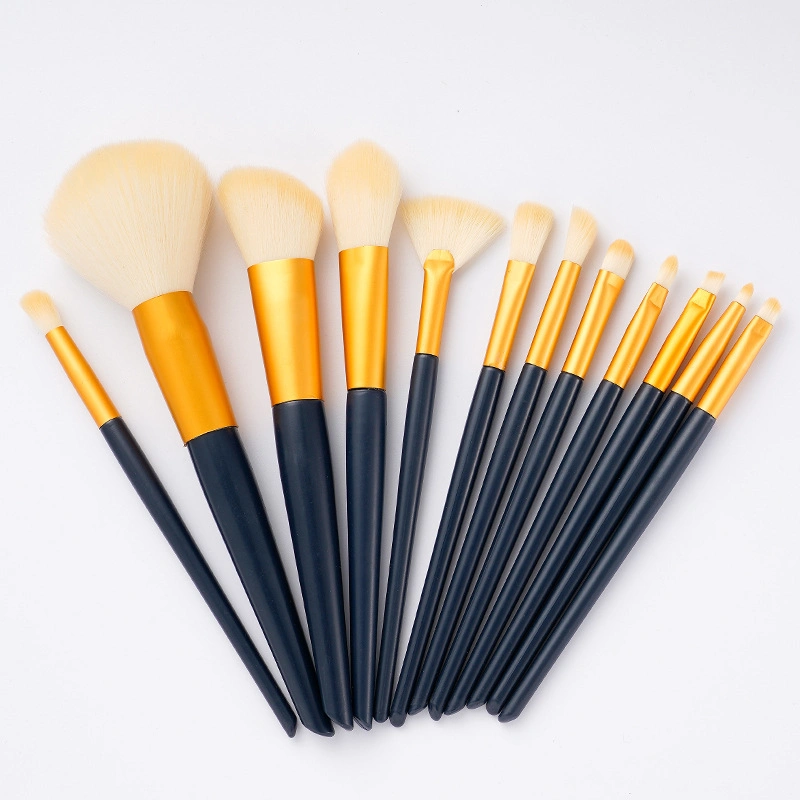 Hot Sale 14 Matte Vegan Natural Cosmetics Rose Gold Makeup Brushes Beauty Tools Foundation Brush Set