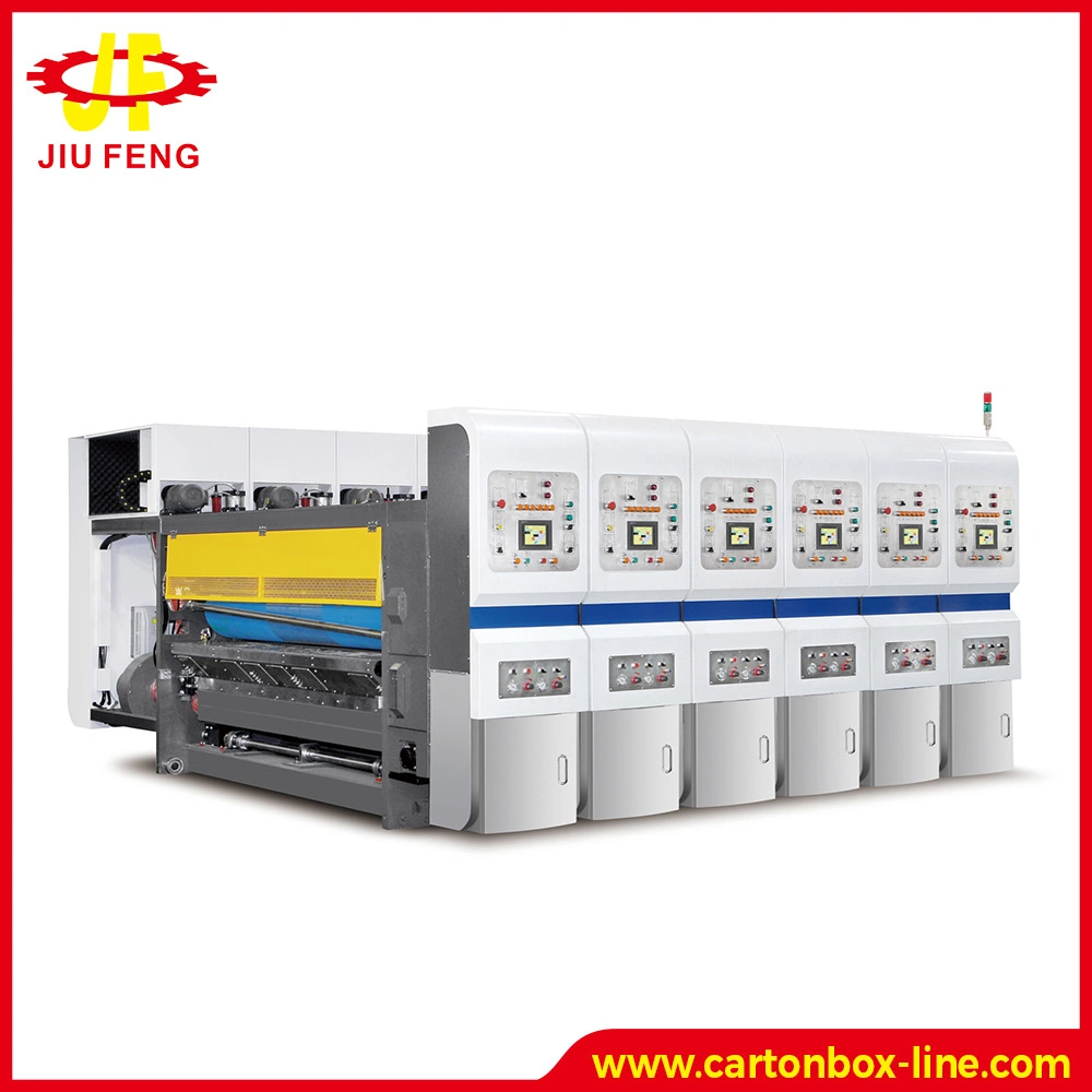 High Graphic 6 Color Flexo Printer UV Dryer Die Cutter Hidelpack Corrugated Board Converting Machine Carton Printing Machinery