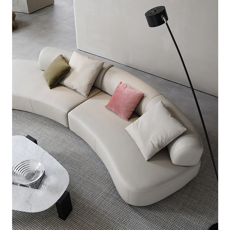 Pure White Living Room Sofa Set