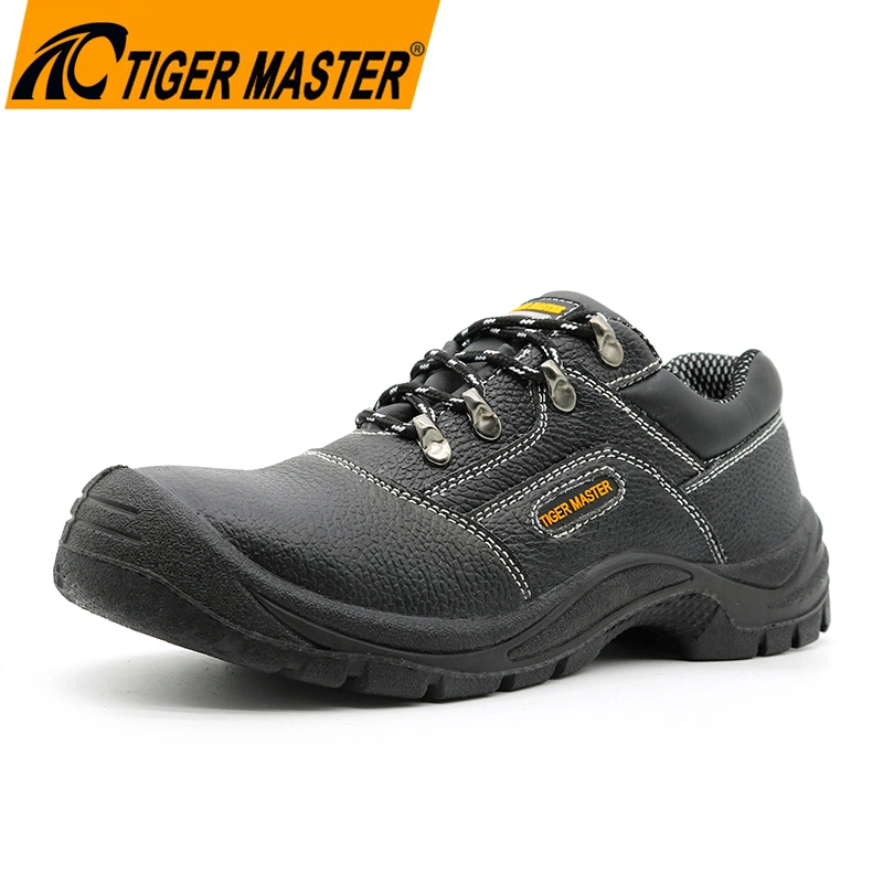 Tiger Master Oil Acid Proof Non-Slip PU Sole Steel Toe Anti Puncture Labour Protection Leather Work Safety Shoes for Men Industry