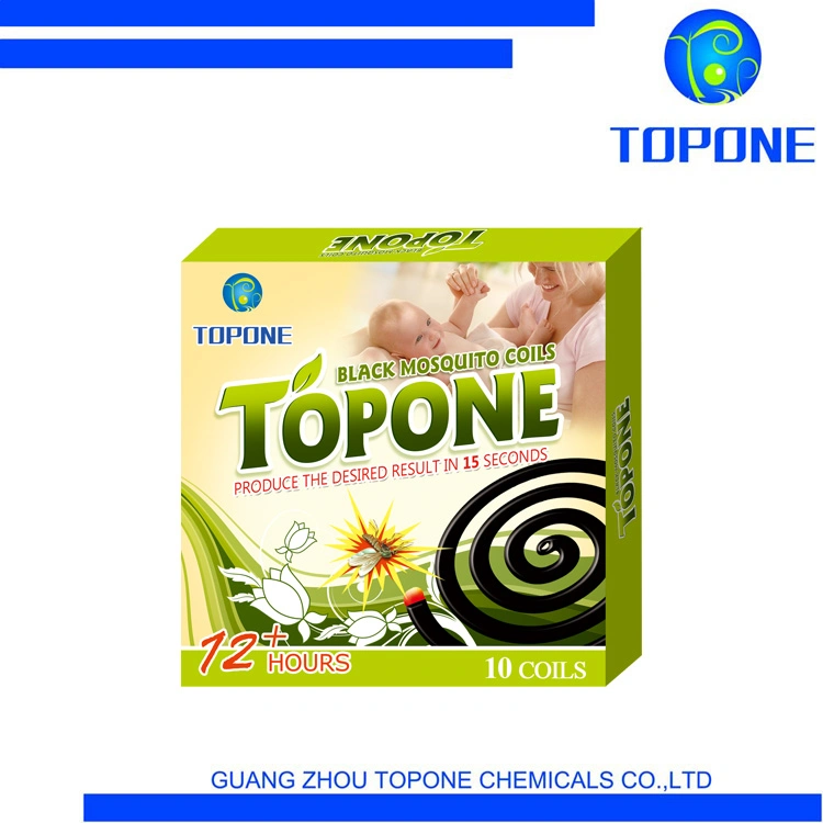 Topone Indoor Anti Mosquito China Wholesale/Supplier Incense Black Mosquito Coil with OEM