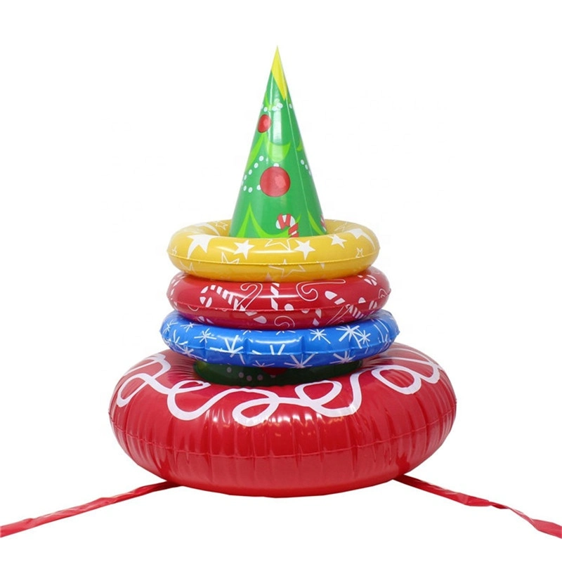 Inflatable Christmas Hat Ring Toss Game Toys for Party