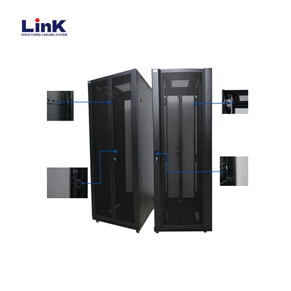 42U Server Rack, robuster Netzwerkschrank, 19 Zoll, Metall Schaltschrankverteiler und Zubehör
