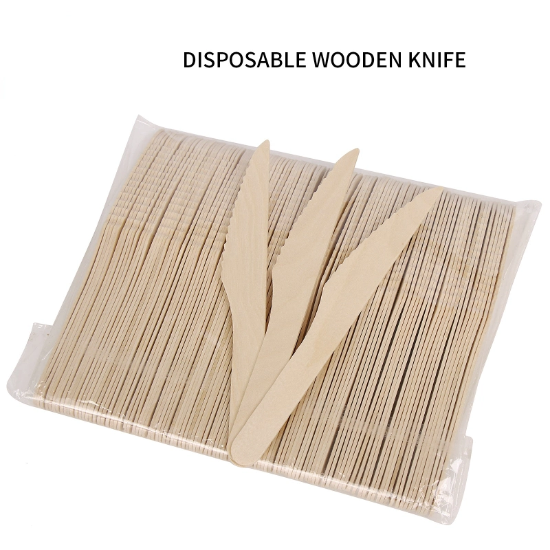 Hot Sale Wooden Knife / Wood Spoon /Wooden Forks Disposable Cutlery Set