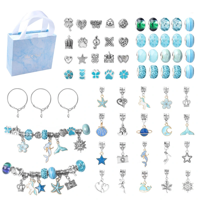 Hot Selling China Children's Charm Bracelet Making Kit for Birthday Christmas Gifts