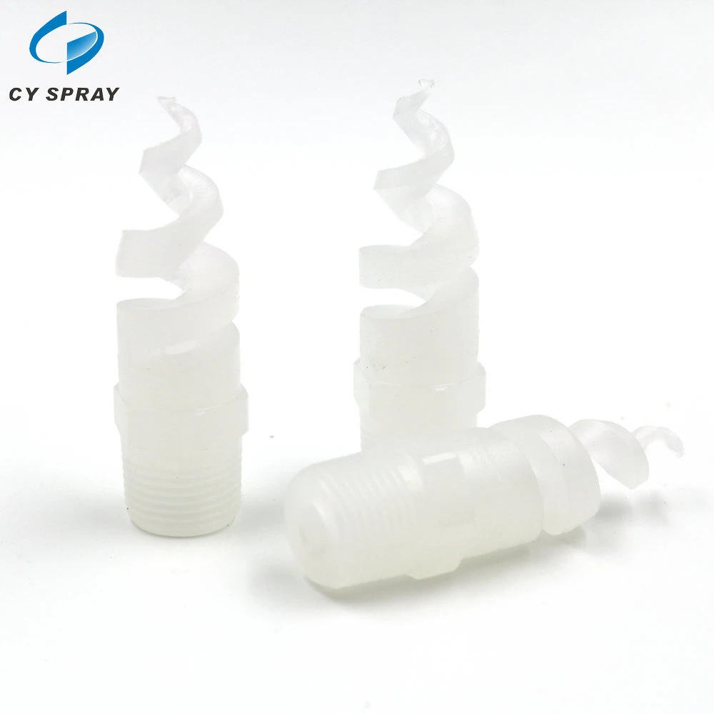 Non-Clogging PP Plastic Spiral Nozzle for Waste Gas Washing
