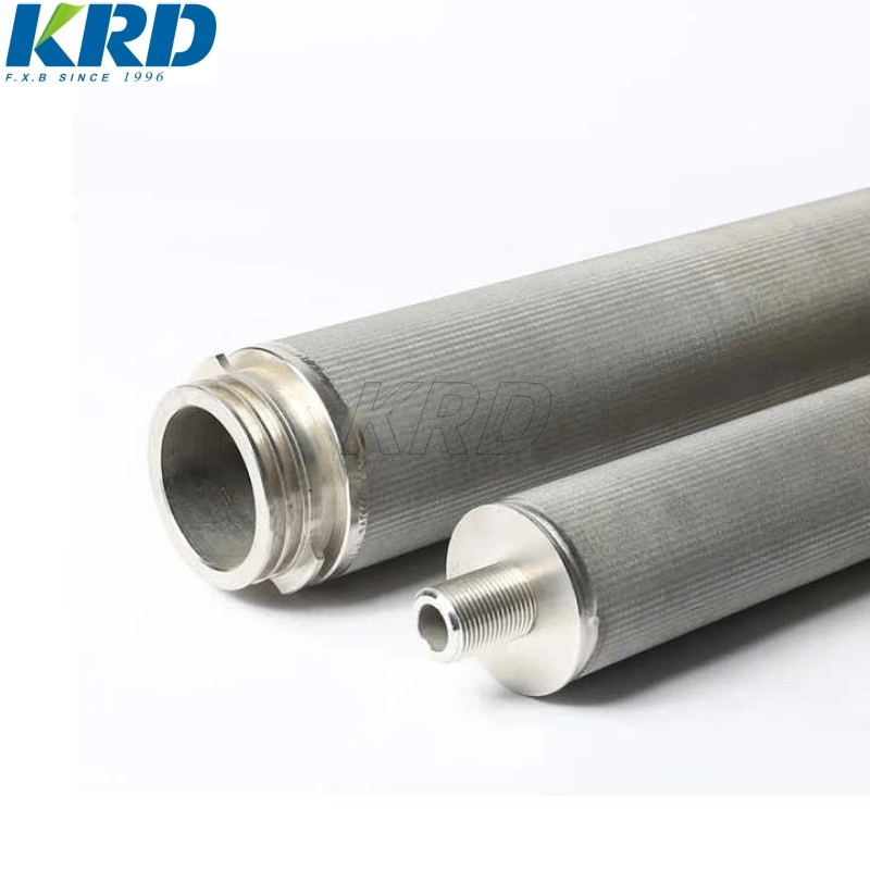 Krd Hot Selling Hydraulic Suction Oil Filter Element Metal Sintered Filter Element