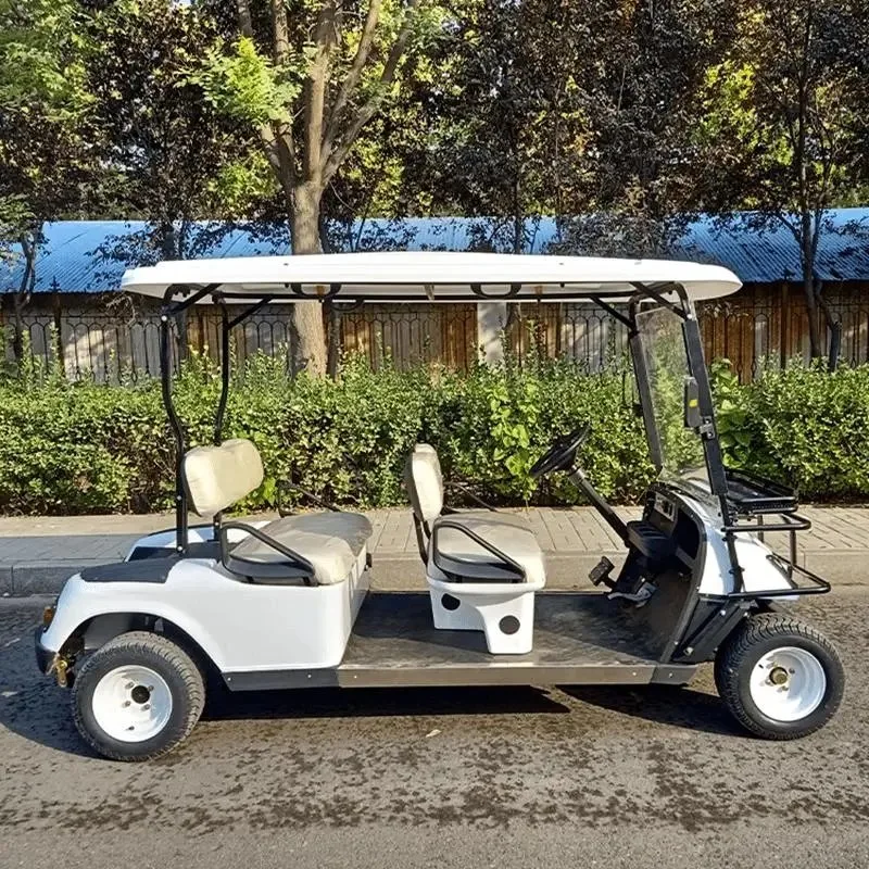 2023 Popular Sport 4 Seat 6 Seater 4/5kw Side by Side Electric Golf Cart, Cheap Adult Farm 4X2 off Road Golf Car with 2-Point Seatbelt