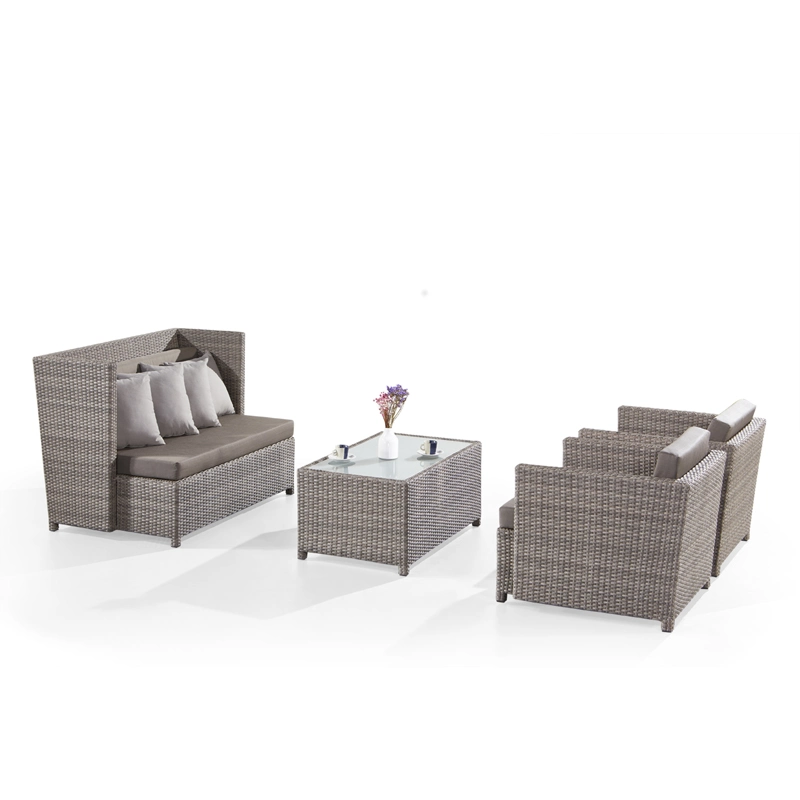 Modern Style Home Furniture Living Room Outdoor Rattan Sofa Set