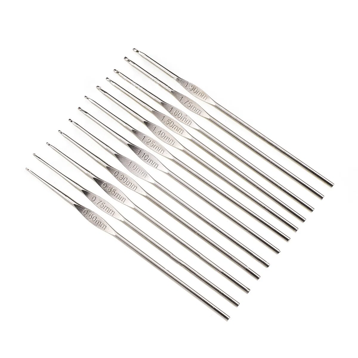 100PCS DIY Aluminum Crochet Kit Tools Crochet Hook Set