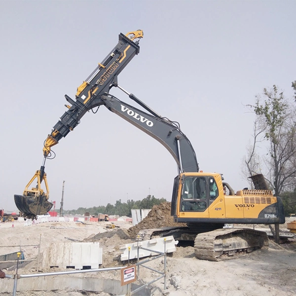 Tysim 15ton montado en la excavadora Excavadora de brazo telescópico de concha del brazo de largo alcance