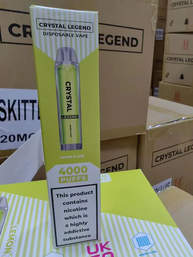 Großhandel/Lieferant Einweg E Zigarette Preis ist günstig Crystal Legend 4000 Puffs Fruit Flavour Puff Puff Händler