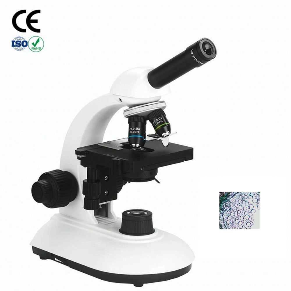 Блок питания бинокулярного блока питания 1000X Monocular Biological Student Microscope Lab Поддержки