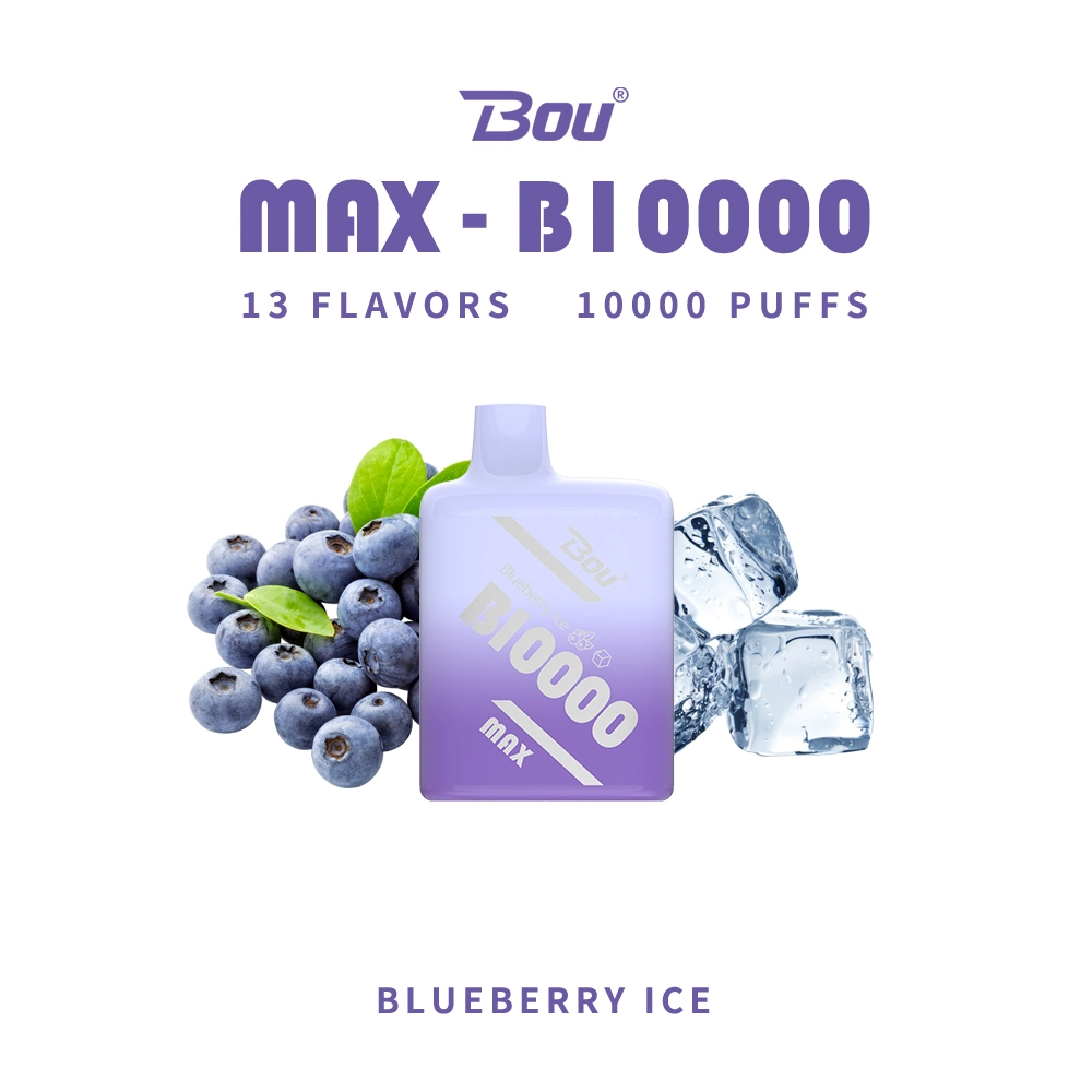 10000 Puffs 5% Nic 13 Flavors Bou Max B10000 Electronic Cigarette