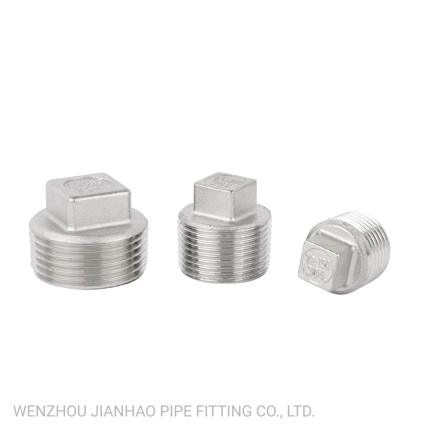 Industrial 304 Stainless Steel Thread Square Plug
