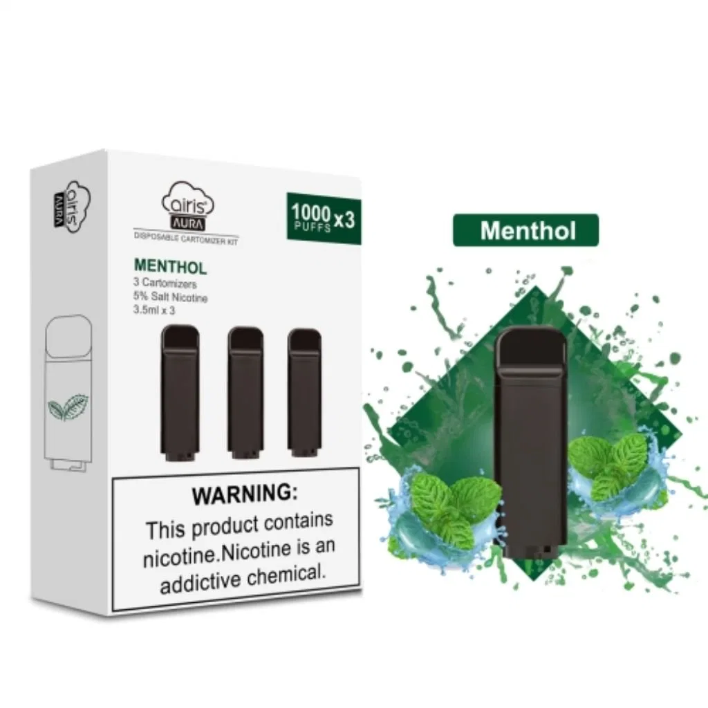 Disposable/Chargeable Electronic Cigarette Disposable/Chargeable Pod USA Hot Selling Airis Arua 1000 Puffs*3 Vape Pod