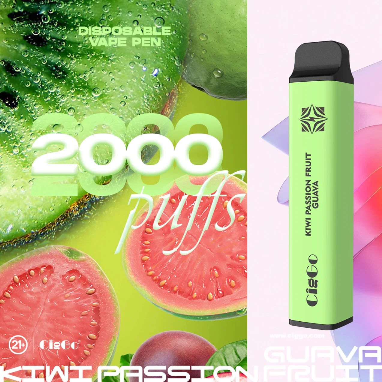 Comercio al por mayor I Vape E cigarrillo plumas 950mAh 2000 inhalaciones de forma de cubo de grandes nubes de plumas Vapes desechables Pure Taste