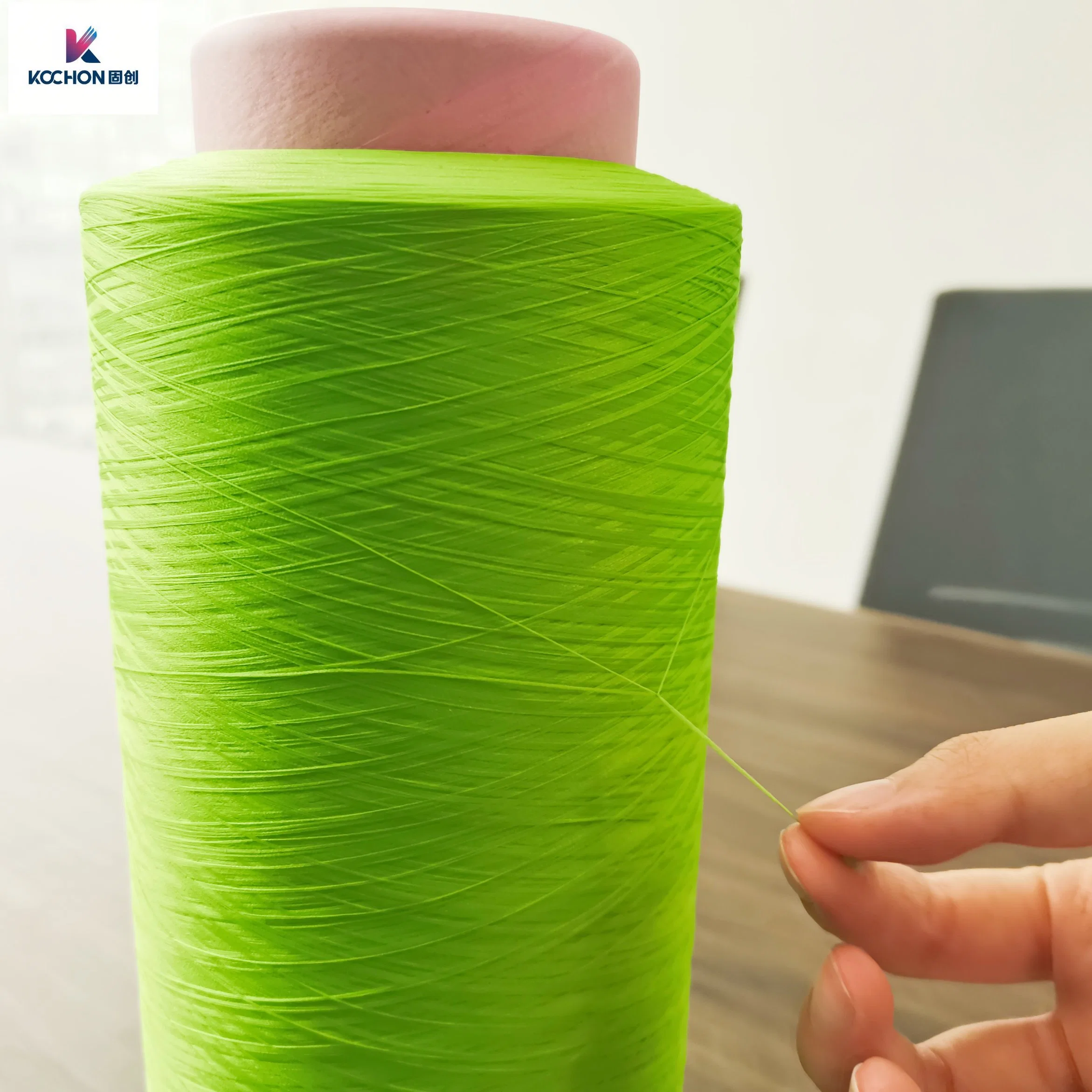Apple Green Dyed Colors Nylon Stretch Yarn DTY Knitting and Weaving Thread