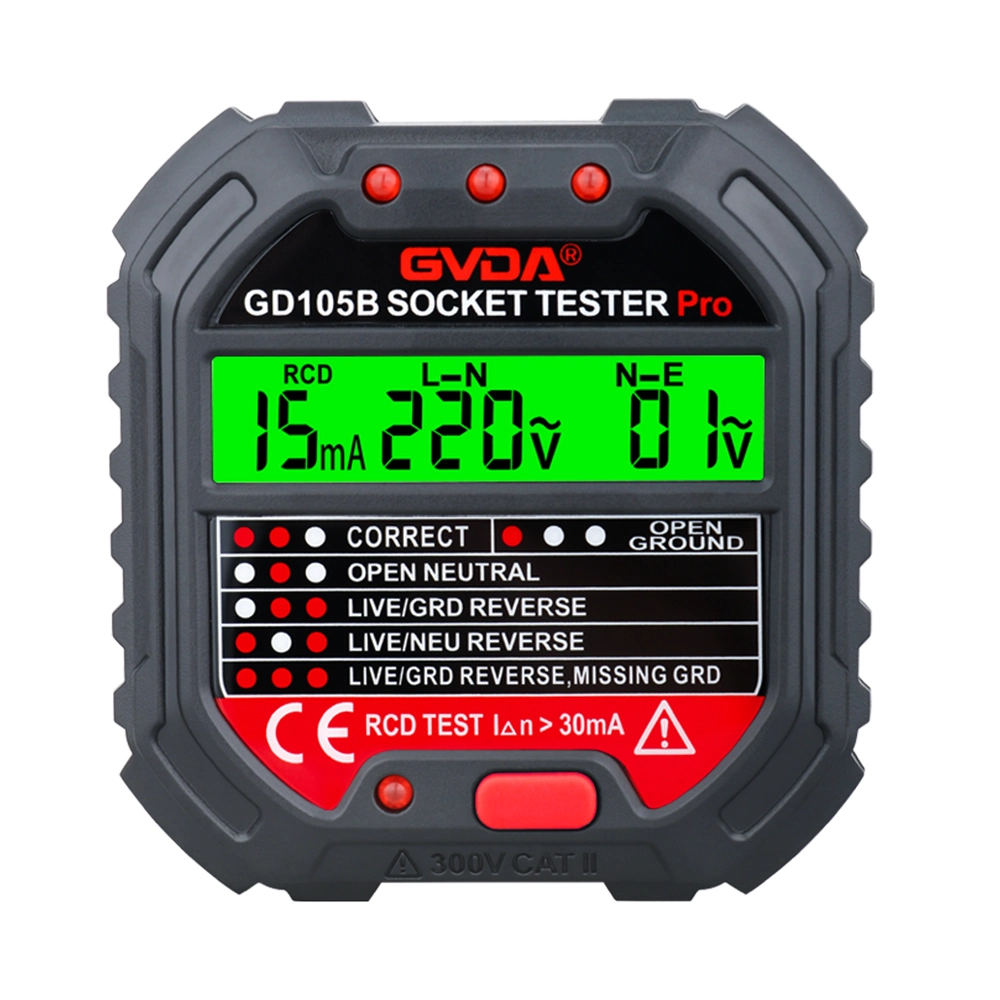 Gvda Electric Circuit Breaker Finder Voltage Detector Ground Zero Line Us EU UK Plug Polarity Phase Check Socket Outlet Tester
