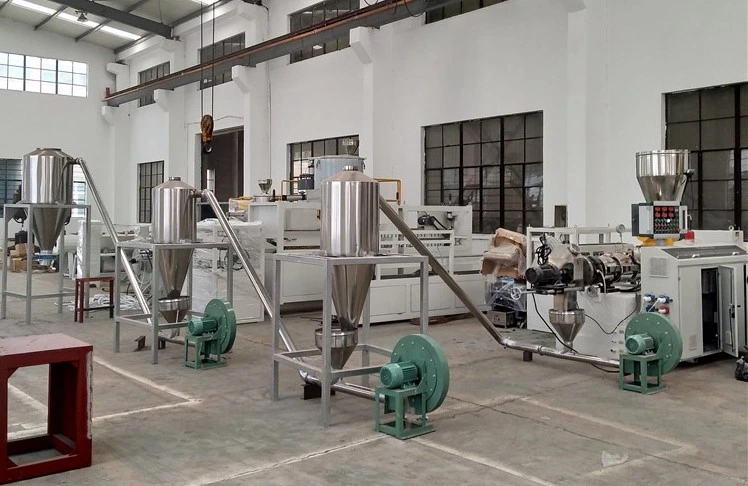 Screw Feeder PP PE PVC Recycling Plastic Granulator Granulation Extruder Pelletizer Granules Making Pelletizing Machine