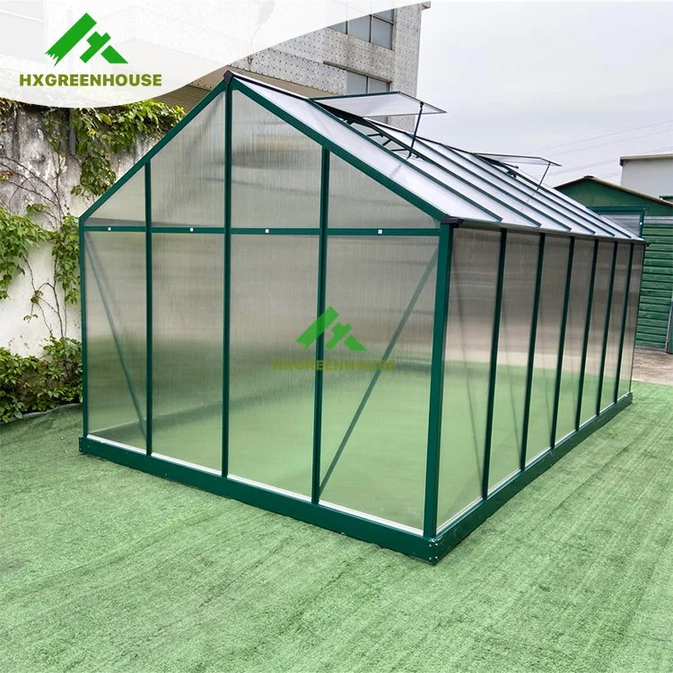 Grande barato 10m perfil de Alumínio Isolados Green House estrutura de metal Singlespan China Agricultura Tomate Emissões