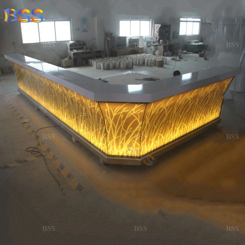 Bar Countertop Custom LED Quarz Solid Oberfläche beleuchtet Bar Countertop