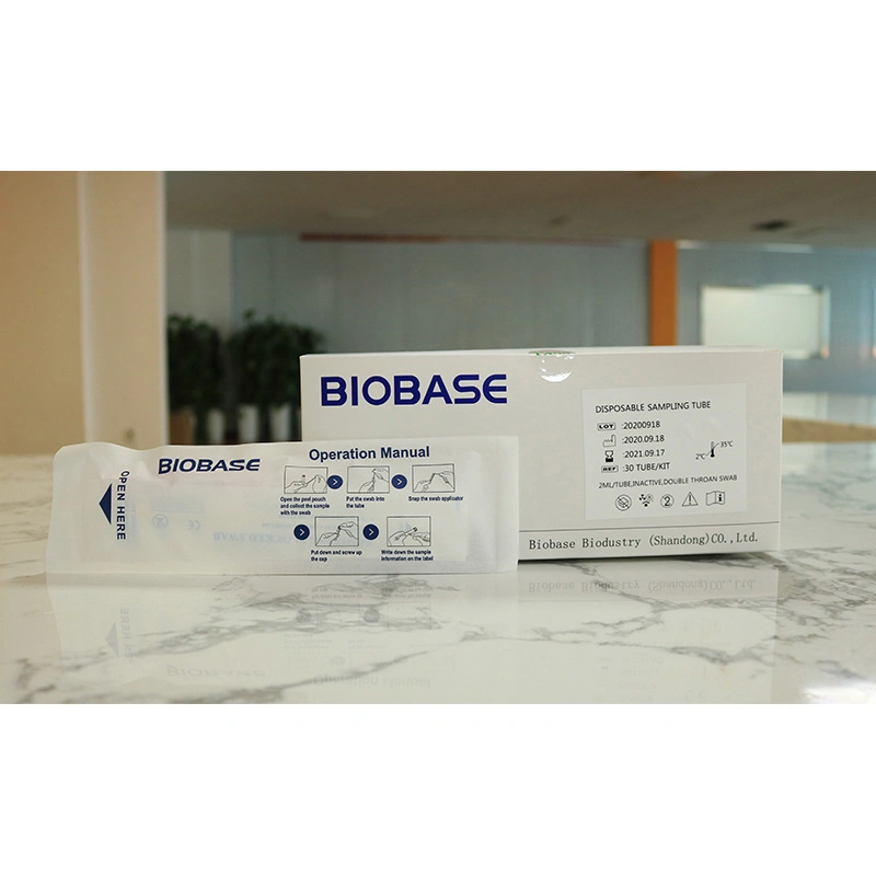 Biobase Vtm Virus Kit de tube d'échantillonnage jetables nasal et prélèvement de gorge